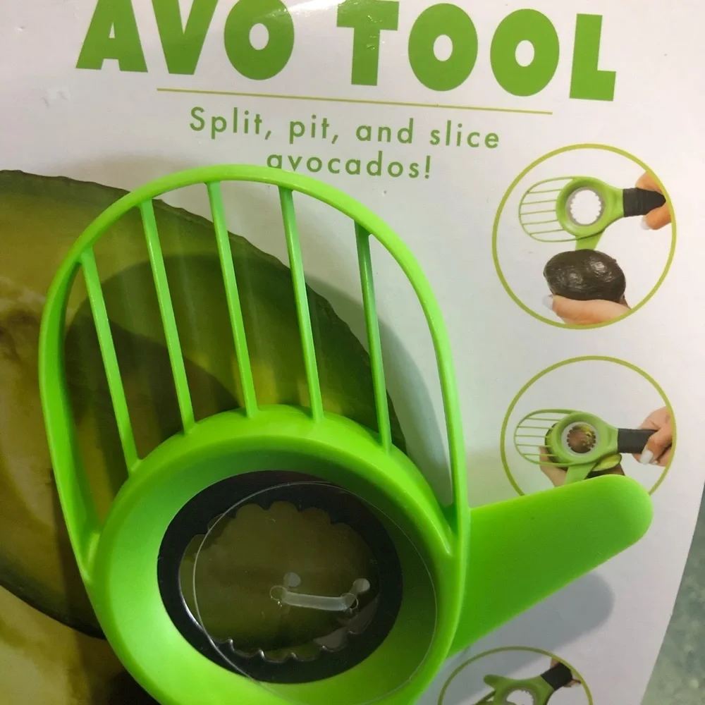 2pack Avocado multipurpose 3-in-1 silicone ergonomic nonslip‎ tool new